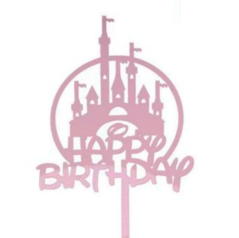 Double Sided Glitter Acrylic Cake Toppers 10pcs