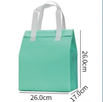 Custom Print Insulated aluminum foil non-woven bag 26*17*26CM