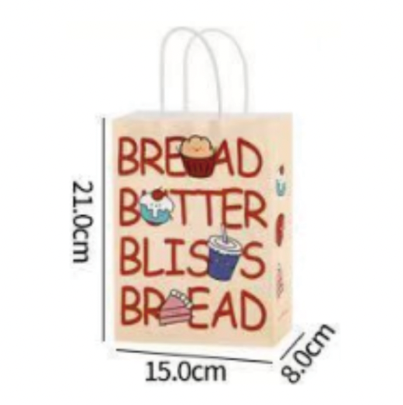 Custom Printed Paper Bags 15*8*21cm