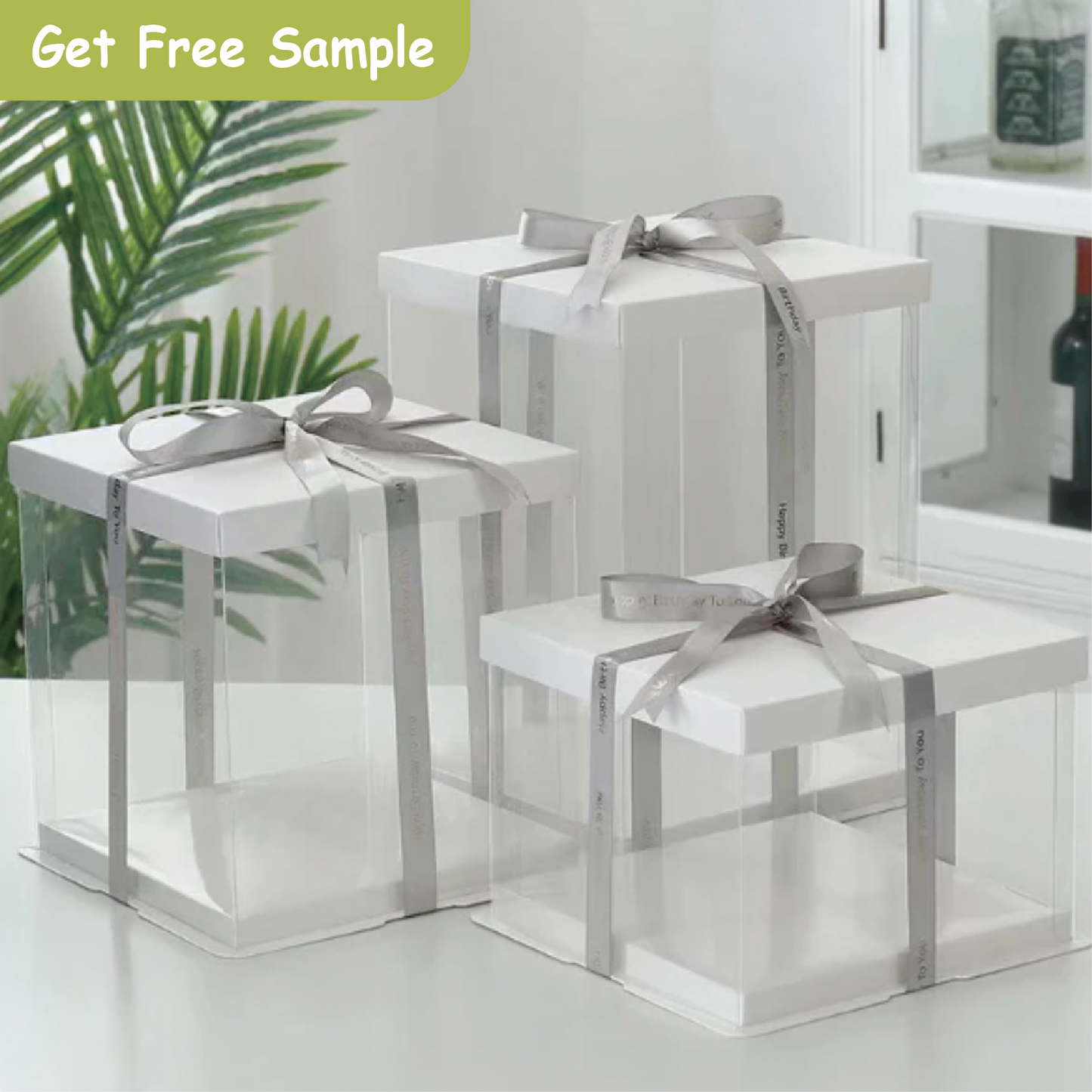 Wholesale White Clear Cake Box | ETA 35-40days|Free Shipping