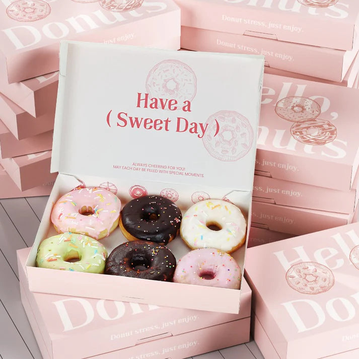 Donut Box With Double-Sized Printing