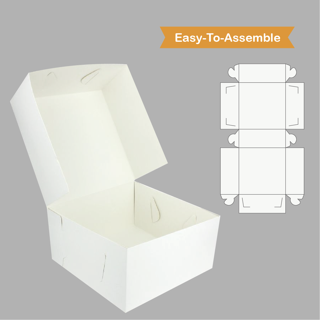 Cake Box 8x8x4inch 50pcs