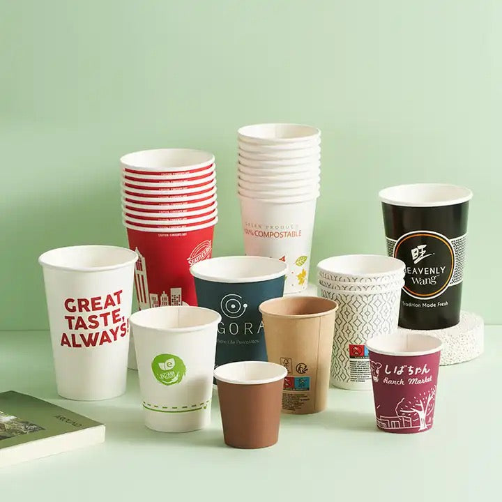 Custom Print Single Wall Coffee Cups