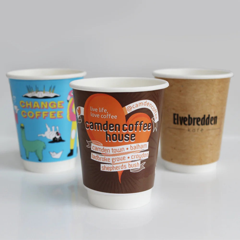 Custom Print Double Wall Coffee Cups