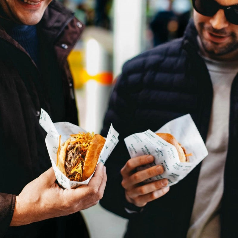 Custom printed burger bags