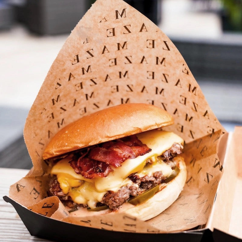 Custom printed burger bags
