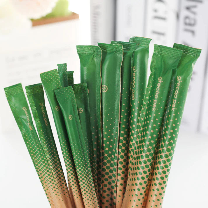 Paper Wrapped White Paper straws