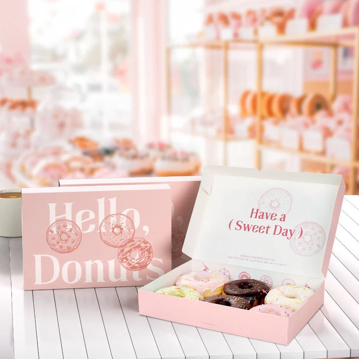 Donut Box With Double-Sized Printing