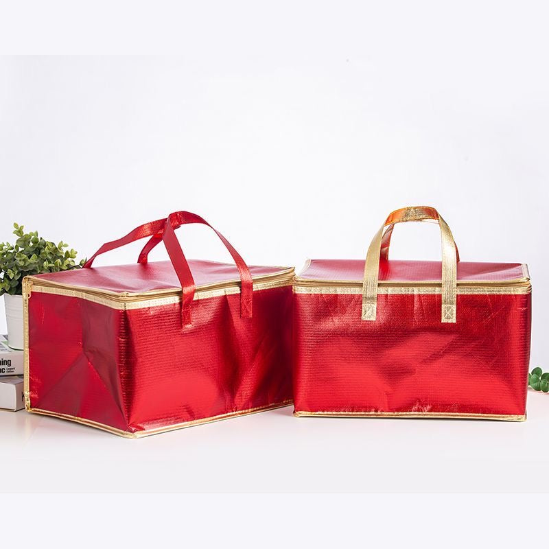 Custom Print Insulated aluminum foil non-woven bag