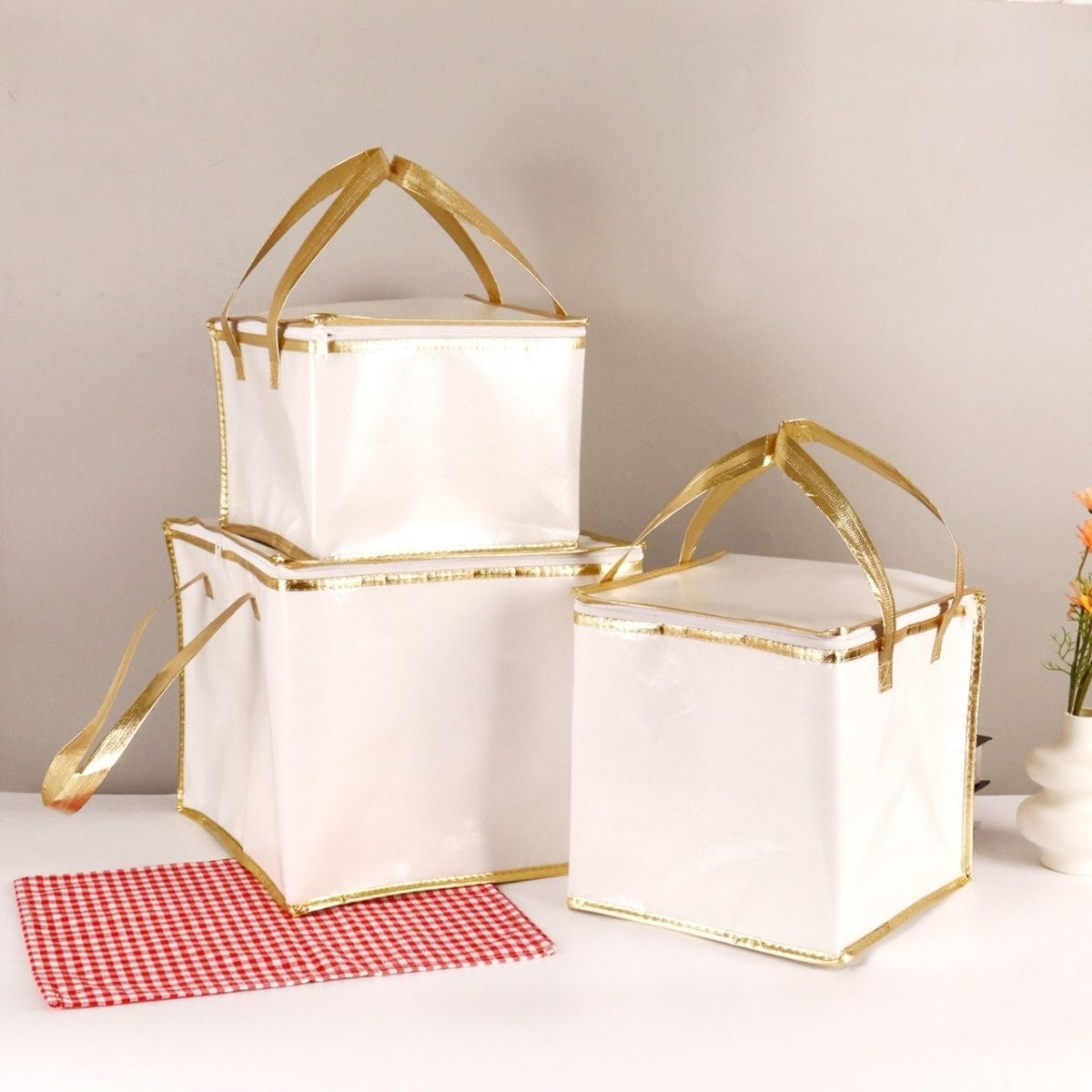 Custom Print Insulated aluminum foil non-woven bag
