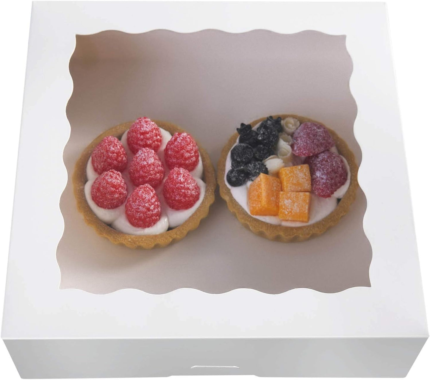 Window Cake Box 10x10x2.5inch 50pcs