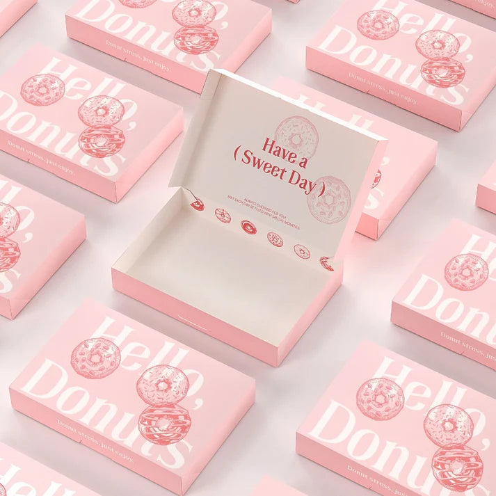 Donut Box With Double-Sized Printing