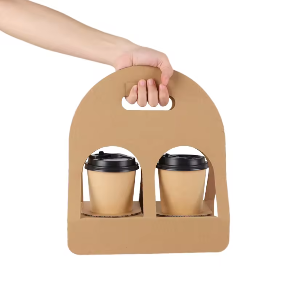 Custom Print Coffee Cup Carrier 2 Cup