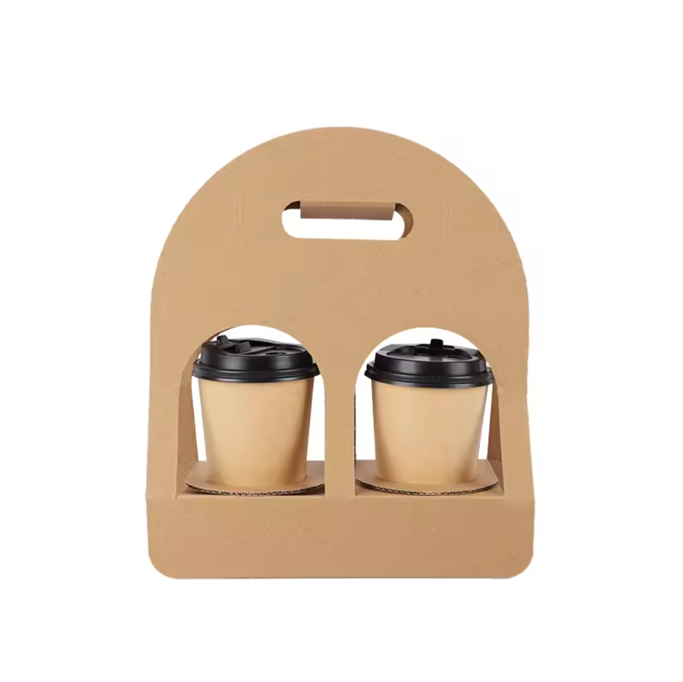 Custom Print Coffee Cup Carrier 2 Cup