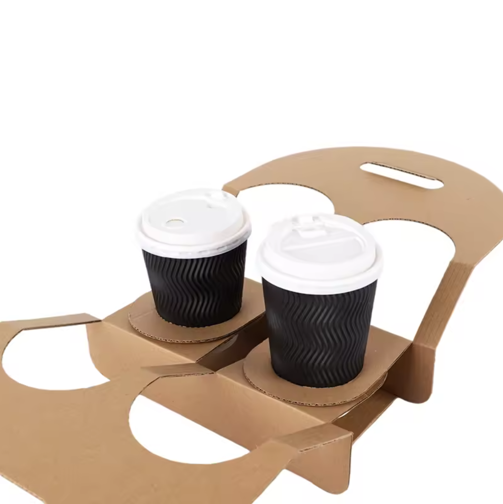Custom Print Coffee Cup Carrier 2 Cup