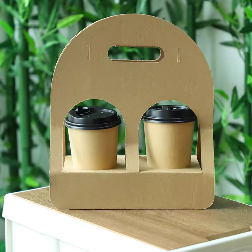 Custom Print Coffee Cup Carrier 2 Cup