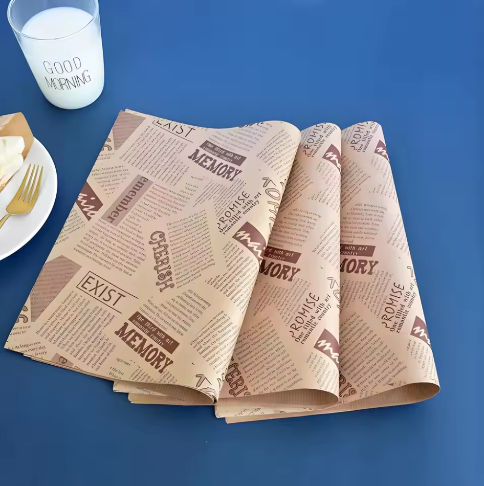 Custom Print Pizza Box Printed Greaseproof Sheets