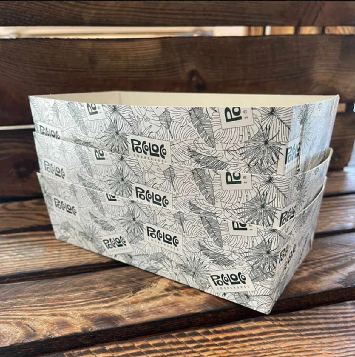 Custom Print Food Tray - Flat Pack - Medium