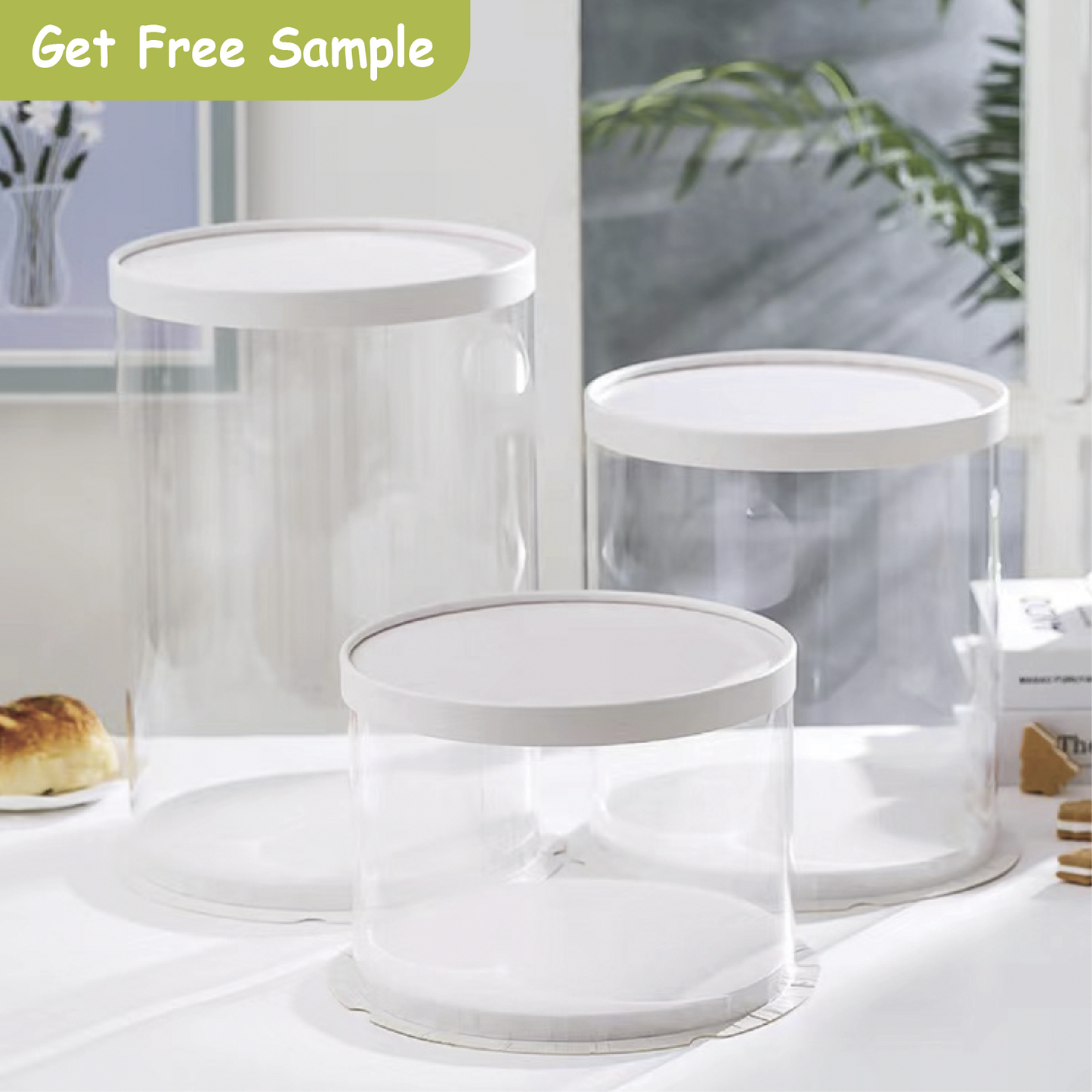 Wholesale Round Clear Cake Box | ETA 35-40days｜Free Shipping