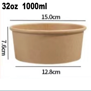 Custom printed paper bowls 1000ml