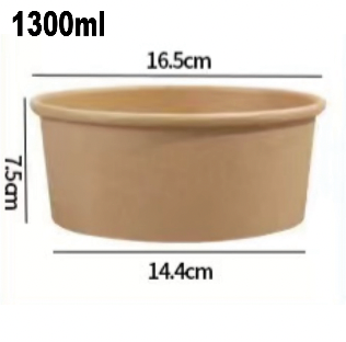 Custom printed paper bowls 1300ml