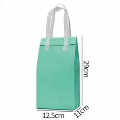 Custom Print Insulated aluminum foil non-woven bag 12.5*11*29CM