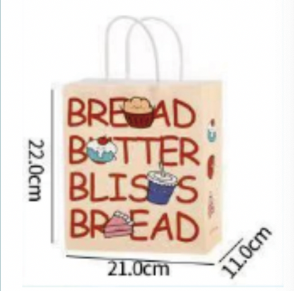 Custom Printed Paper Bags 21*11*22cm