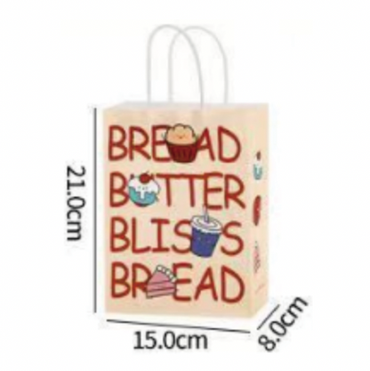 Custom Printed Paper Bags 15*8*21cm
