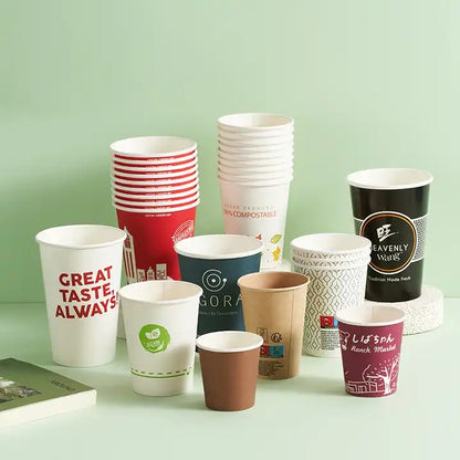 Custom Print Single Wall Coffee Cups