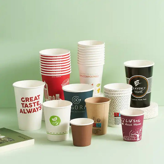 Custom Print Single Wall Coffee Cups