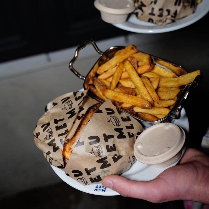 Greaseproof paper with custom print