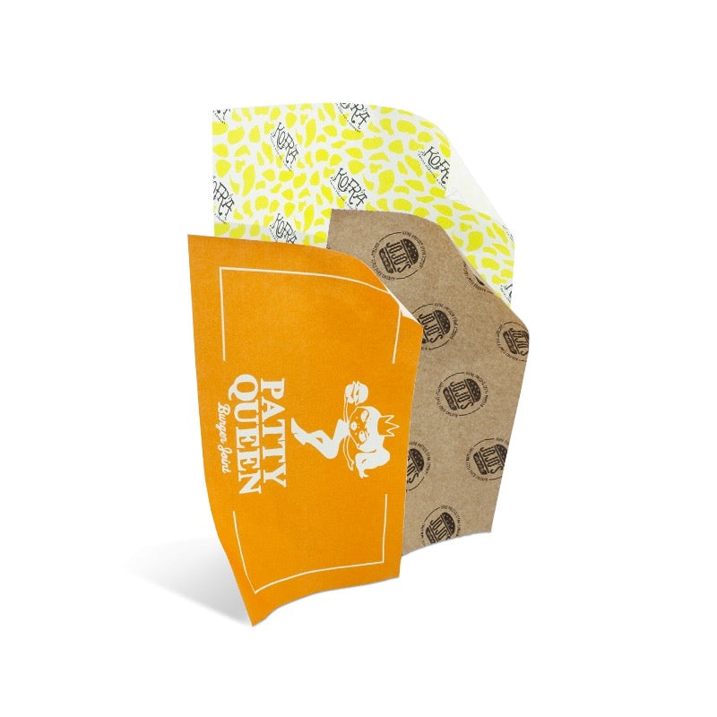 Greaseproof paper with custom print