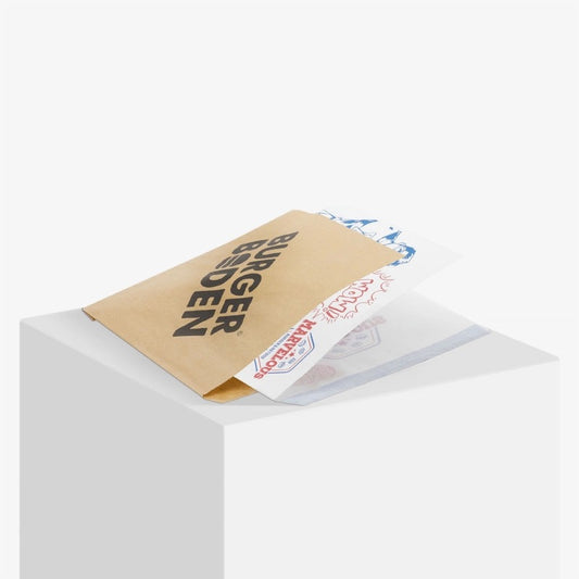 Custom printed burger bags