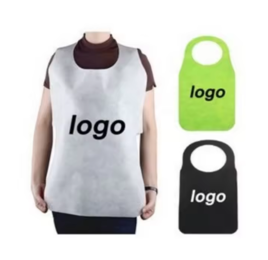 Custom Printed Adult Bibs - Disposable