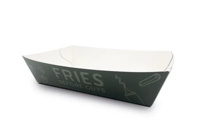 Custom Print Recyclable Kraft Paper Food Tray - Small (Glued)