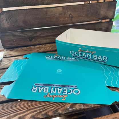 Custom Print Food Tray - Flat Pack - Large